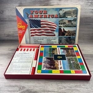 VTG 1970 Your America Board Game Cadaco US History States President